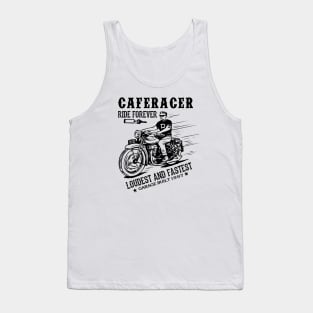 Cafe Racer Ride Forever Bike Rider Tank Top